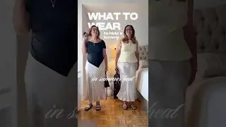 How to wear a satin skirt if you have a large tummy #styletips #outfitinspo #summerfashion