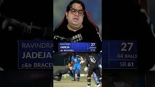 jadeja 27(44) 💔 रविंद्र जडेजा की बहुत ही अच्छी कैच पड़ी मिशेल ब्रेसवेल ने 🔥 | #INDvsNZ  #NZvsIND