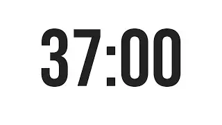 37 MINUTE TIMER - COUNTDOWN TIMER (MINIMAL)