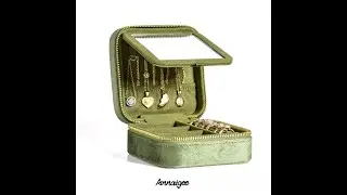 Custom Travel Jewelry Box Plush Velvet Travel Jewelry Box Organizer - Annaigee