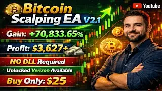 Bitcoin Scalping EA V2.1 | No DLL | Fully Unlocked Auto Crypto Scalping EA