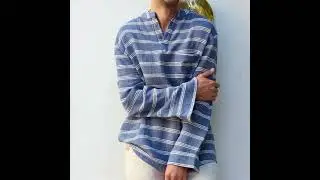 🌍 Cotton linen shirt &ndash; eco-friendly material with all-day comfort. 👉 #tshirtdesign #linen #fashion