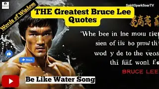 Bruce Lee's Famous Quotes Bruce Lee Motivational Quotes Be Like Water Song