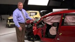 IIHS News - Minicars fall short in tougher IIHS front crash tests