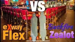Exway Flex VS Backfire Zealot review race & range & GIVEAWAY