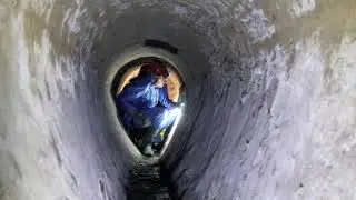 Esplorazione di antichi cunicoli presso il Ponte Monumentale - Genova