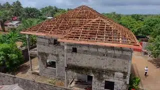 Building our family home in Liberia Part 3. Roofing stage.