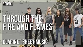 Clarinet Sheet Music: How to play Through the Fire and Flames by Dragonforce