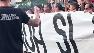 Salernitana, la protesta