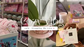 يوم لطيف مع أخواتي 🩷 new cafe . Shopping . Me time  