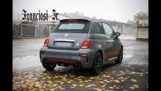 ABARTH 695C XSR YAMAHA 2017 WITH AN AKRAPOVIC EXHAUST - START UP, SOUND, REVS & ACCELERATIONS