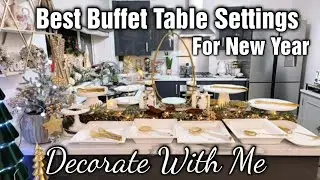 How To Set A Counter Table Party Buffet Planning Ideas Best Festive Tablescape Tips Decorate With Me