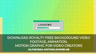 Retro yellow gradient loading bar animation download (MP4)