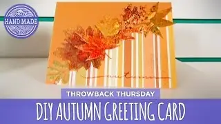 DIY Autumn Greeting Card - Throwback Thursday - HGTV Handmade