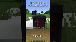 How To Make A Netherite Sword In Minecraft!