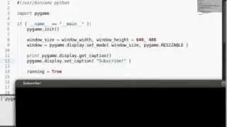 Python [pygame] 02 Window Functions