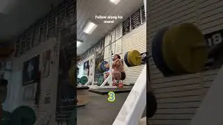 190kg front squat for 4 reps without belt or wraps