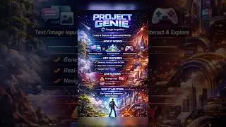 Project Genie, Google DeepMind, generate interactive 3D environments from text or image prompts.#ai