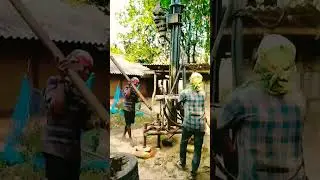 Borewell Drilling in India Amazing Live Coconut Test mitti kudne wala machine#mission#short