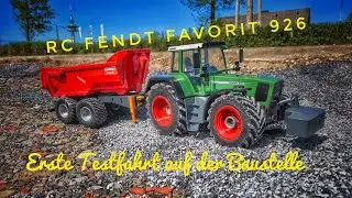RC Dickie Fendt 926 Tractor 1:14 – Erster Testlauf meines selbstgebauten Traktors