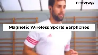 InnovaGoods Gadget Tech Magnetic Wireless Sports Earphones