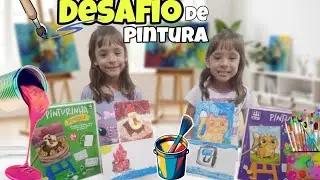 DESAFIO DA PINTURA SURPRESA 🎨 | Quem fez a obra mais linda? 😱