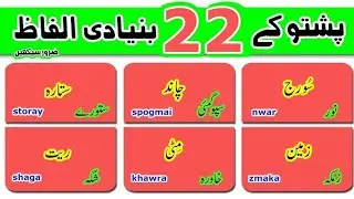 Urdu To Pashto Translation (important Pashto Learning)