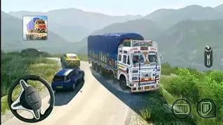 INDIAN TRUCK SIMULATOR STONE TRANSPORT DRIVE IN HEAVY OFF-ROAD | BUS SIMULATOR INDONESIA