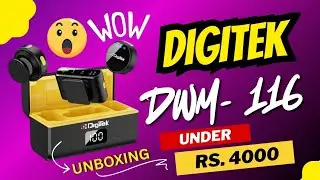 Best Wireless Mic for Youtubers 💰😱| Budget friendly | Digitek DWM-116 #unboxing #productreview