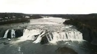 Cohoes Falls 4k Drone Footage