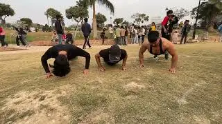 PUBLIC PUSH UP BATTLE against Bodyguards bodyguards vs desyboy 💯 Push UP challenge 