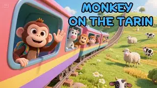 Monkey on the Train | Kids Nursery Song.