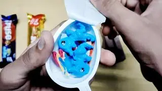 I opened a Kinder Joy chocolate and look what I found inside—wow!”