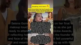 Selena Gomez Wears Rare Beauty at Golden Globes&mdash;Hailey and Justin Bieber? #justinbieber #selenagomez