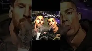 Ronaldo and Messi smoking