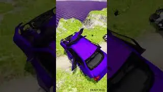 Bus vs Giant Lava Pit 😱 BeamNG drive #72 #beamng #beamngdrive #usa #brasil #viral #short #shorts