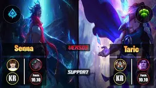 Beryl SENNA (Support) [Glacial Augment] VS TARIC - Challenger KR Patch 10.10