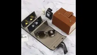 Glasses Organizer Case Foldable Men Women 2-6 Slots EyeGlass Holder Storage Travel Case Save Space