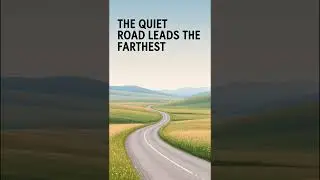 THE QUIET ROAD LEADS THE FARTHEST