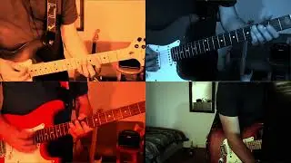 Pink Floyd - Echoes - full guitar parts improv cover