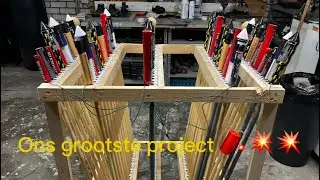 Groot vuurpijlen project. #vuurwerk  #fireworks  #vuurwerk2024
