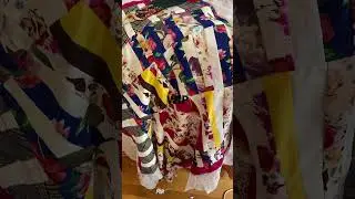 Work in progress WIP. Textiles given to me by seamstress folklore. #fiberart  #textileartist ##pat