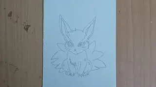 How To Draw Nine Tail Fox | Kurama Drawing | Easy Naruto Drawing | Anime Drawing