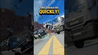 Insane Chain Crash Escalates Quickly