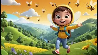Count the Busy Bees in the Garden | Fun Counting Song for Kids | Playful Nature Adventure Rhyme