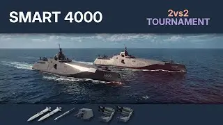 Smart 4000. 2vs2 Tournament. Modern Warships