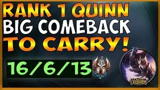 How to Comeback With Quinn From Behind Against Scary Lane Opponents ! - League of Legends