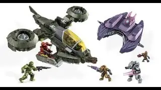 Halo mega bloks UNSC hornet vs Covanant vampire 97123