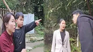 The girl's boyfriend came looking for her, and the boy VOI caught them