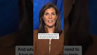 Nikki Haley makes mental acuity a key issue of her GOP presidential campaign #shorts